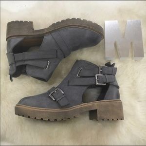 Cupid strapped buckle booties valiant style
